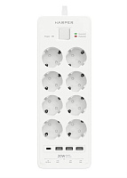 HARPER UCH-650 белый Сетевые фильтры