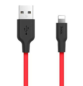 HOCO (6957531071372) X21 USB (m) - 8 Pin (m) 1.0m - красный/черный Кабель