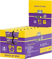 NADZOR Лента от мух, в шоубоксе, 100 шт, IFR103P Лента от мух, в шоубоксе