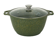 KUKMARA ж/к41tsml а/пр литая 4,0л стекл/кр Trendy style malachite Кастрюля KUKMARA ж/к41tsml а/пр литая 4,0л стекл/кр Trendy style malachite