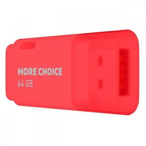 MORE CHOICE (4610196407475) MF64 USB 64GB 2.0 Red Флэш-накопитель