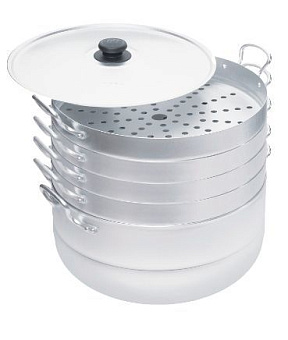 КАЛИТВА 18134 алюм 13л 4 сетки Мантоварка КАЛИТВА 18134 Манты-казан алюм 13л 4 сетки