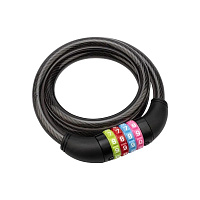 ЧЕТЫРЕ СЕЗОНА (79-0206) ТРОСОВЫЙ КОДОВЫЙ ЗАМОК 100 СМ, ЧЕРНЫЙ Разное