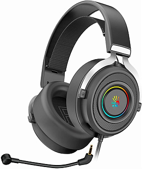 A4TECH Bloody G535P черный/серебристый 2м мониторные оголовье (G535P 4PIN+USB/BLACK+SILVER)