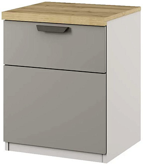 АНРЭКС MODERN Тумба 1D1S. ПЕРС ЖЕМЧУГ/ИРЛ ЛИКЕР (1 кор.) Модульная мебель