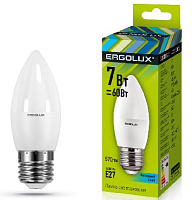 ERGOLUX (13298) LED-C35-7W-E27-4K Лампа светодиодная