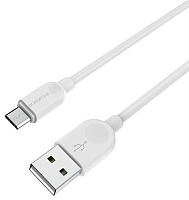 BOROFONE (6957531090014) BX14 USB (m)-microUSB (m) 2.0m - белый Кабель BOROFONE (6957531090014) BX14 USB (m)-microUSB (m) 2.0m - белый