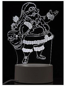 ENERGY Светильник декоративный EN-NL 25 3D дед Мороз (106258) Светильники ночники