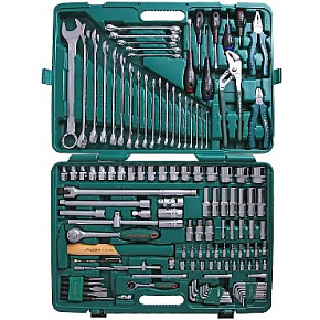 JONNESWAY S04H524128S (S04H524128S18) универсальный 1/4", 1/2"DR, 128 предметов Набор инструмента
