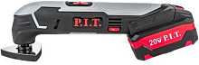 P.I.T. Реноватор (МФИ) аккум. PMT20H-035A/1 (20В, 5000-19000кол/мин, угол 3,5°, 1 акб 2Ач, ЗУ, кейс)