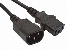 GEMBIRD/Cablexpert (00330) PC-189, 1.8м, C13-C14, 6А, черный (5) Кабель