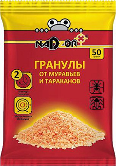 NADZOR Гранулы от муравьев, 50г, GRAN123 Гранулы от муравьев