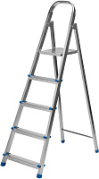 СИБРТЕХ Стремянка, 5 ступеней, стальная, оцинкованная 97837