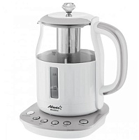 ATLANTA ATH-2534 gray (1,5л. стекло/пластик) Чайник электрический