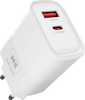MORE CHOICE (4620202555595) NC82 1USB+1Type-C 3.0A PD 35W+QC3.0 White СЗУ