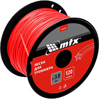 MTX Леска для триммера звезда 3,0 мм х 120 м, на катушке 96882 Леска