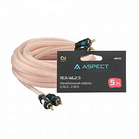 ASPECT RCA-WL2.5, White Line, коаксиал, OFC, 2RCA-2RCA, 5м