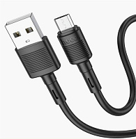 HOCO (6931474770882) X83 Victory MicroUSB (m) 1м черный Кабель HOCO (6931474770882) X83 Victory MicroUSB (m) 1м черный