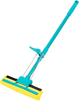 PALISAD отжимная, 110 см, губка PVA 26х5,5х6 см, телескопическая рукоятка, бирюзовая, Home 93581