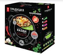 ТРАДИЦИЯ ТГ0283 а/пр литой 28см 4,0л стекл/кр Гранит Посуда ТРАДИЦИЯ ТГ0283 а/пр литой 28см 4,0л стекл/кр Гранит