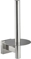 GFMARK 87008 Держатель для туалетной бумаги и бумажного полотенца, вертикальный, из нержавеющей стали, с квадратным основанием, цвет САТИН