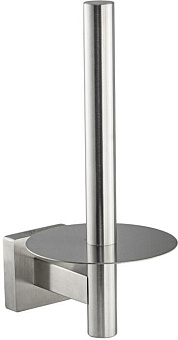 GFMARK 87008 Держатель для туалетной бумаги и бумажного полотенца, вертикальный, из нержавеющей стали, с квадратным основанием, цвет САТИН