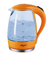 ATLANTA ATH-2461 orange (1,7л. стекло) Чайник электрический