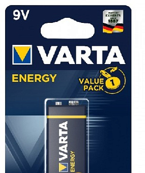 VARTA Крона 6LR61 BL1 ENERGY ALKALINE 9V (4122) (6122301401) Элементы питания