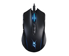 A4TECH X89 оптическая (2400dpi) черная Игровая проводная мышь