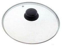 MALLONY Крышка с ручкой стеклянная 28см., с метал/обод, паровыпуск, низ. (987019) Крышка с ручкой стеклянная MALLONY 28см., с метал/обод, паровыпуск, 