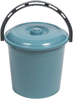 VIOLET 10л с крышкой (бирюзово-синий) 21055 Ведро