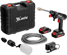 MTX Моечная машина высокого давления аккумуляторная А-21-02, 40 бар, 4 л/мин, Li-ion 21 В, 2 акк.//