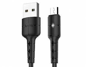 HOCO (6957531091141) X30 USB (m) - microUSB (m) 1.2m - черный Дата-кабель microUSB