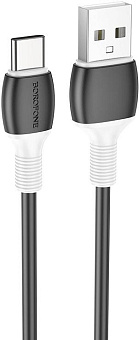 BOROFONE (6974443386806) BX84 USB 3.0A для Type-C Black 1 м Кабель