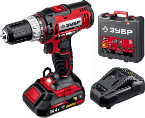 ЗУБР ДШЛ-145-21 14.4В, 1аккум., кейс Дрель аккумуляторная