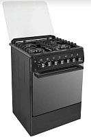 IDEAL L 250 ГК черный чуг. (элетродуховка) Комбинированная плита