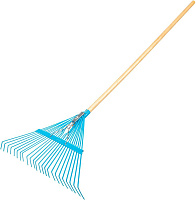 PALISAD стальные, 540 х 1450 мм, 24 плоских зуба, лакированный черенок, Luxe, 617905 Грабли веерные