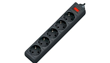 DEFENDER (99486) ES 5, 5роз - 5м - черный Сетевой фильтр
