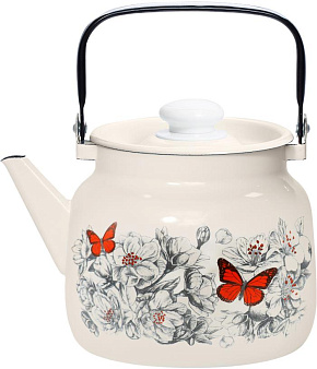 ЛЫСЬВА 2713П2/4Жм Яблоневый цвет эмал 3,5л Чайник ЛЫСЬВА 2713П2/4Жм Яблоневый цвет эмал 3,5л