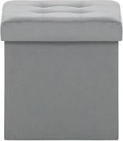 LESET Плуто Пуф складной с крышкой велюр Velutto 12 (Антрацит) Корпусная мебель