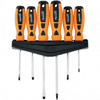SPARTA Набор отверток "Point", CrV, двухкомпонентные рукоятки, 6 шт. 11782 Отвертки (наборы)