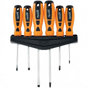 SPARTA Набор отверток "Point", CrV, двухкомпонентные рукоятки, 6 шт. 11782 Отвертки (наборы)