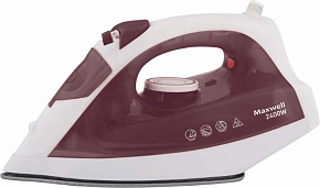 MAXWELL MW-3006 белый/бордовый Утюг