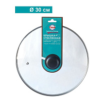 TIMA Крышка стеклян с металл/обод 30 см 4730 Крышка TimA стеклян с металл/обод TIMA Крышка стеклян с металл/обод 30 см 4730