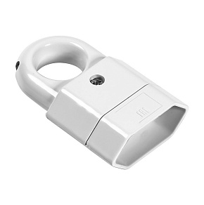 SMARTBUY (SBE-2.5-P10-w) Вилка Smartbuy, плоская с кольцом белая 6А 250В Вилка