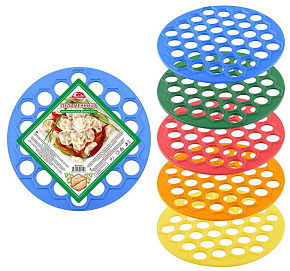 MULTIDOM МГ76-56 MULTIDOM Пельменница ^ 37 ячеек. Диаметр 25,5 см. (пластм.) 5 цв. ~ МГ76-56