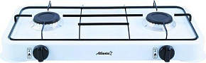 ATLANTA ATH-1803 white Плита газовая настольная двухконфорочная