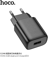 HOCO (6942007621298) C134A 1USB 2.4A H , Black СЗУ