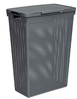 VIOLET Лофт 50л узкая (серый) 5650018 Корзина для белья