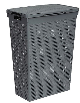 VIOLET Лофт 50л узкая (серый) 5650018 Корзина для белья